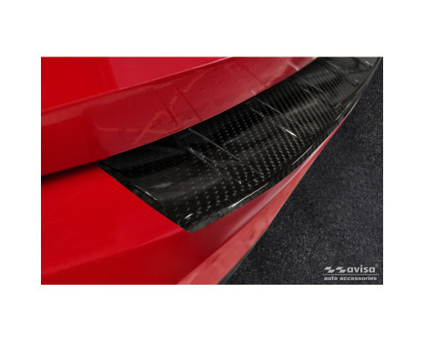 Genuine 3D Carbon Fiber Rear Bumper Protector suitable for Audi Q3 Sportback 2019- 'Ribs', Image 4