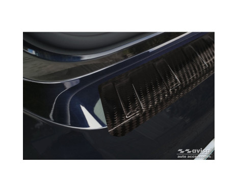 Genuine 3D Carbon Fiber Rear Bumper Protector suitable for BMW iX3 (G08) 2020- 'Ribs', Image 4