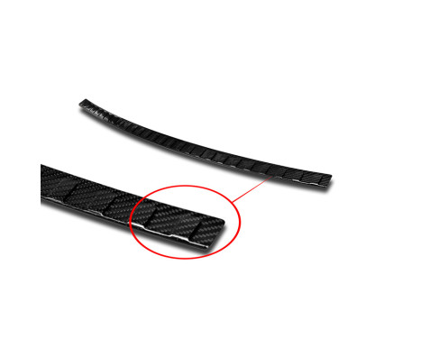 Genuine 3D Carbon Fiber Rear Bumper Protector suitable for BMW X4 F26 2014-2018 'Ribs', Image 4
