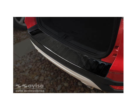 Genuine 3D Carbon Fiber Rear Bumper Protector suitable for Ford Kuga II 2013-2019 'Ribs', Image 3