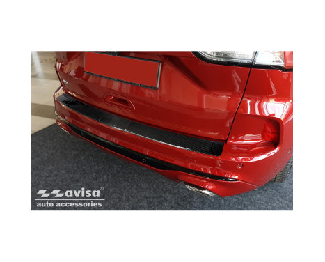 Genuine 3D Carbon Fiber Rear Bumper Protector suitable for Ford Kuga III ST-Line/Hybrid 2019- 'Ribs', Image 2