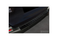Genuine 3D Carbon Fiber Rear Bumper Protector suitable for Honda Jazz Crosstar Hybrid 2020- 'Ribs'