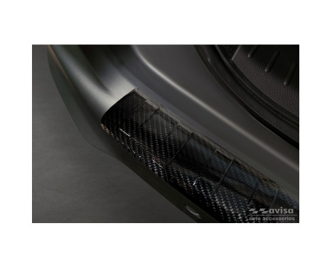 Genuine 3D Carbon Fiber Rear Bumper Protector suitable for Honda Jazz Crosstar Hybrid 2020- 'Ribs', Image 4