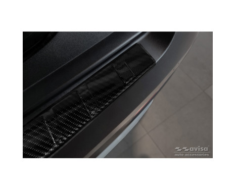 Genuine 3D Carbon Fiber Rear Bumper Protector suitable for Hyundai Bayon 2021- 'Ribs', Image 3