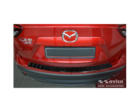 Genuine 3D Carbon Fiber Rear Bumper Protector suitable for Mazda CX-5 2012-2017 'Ribs', Image 2