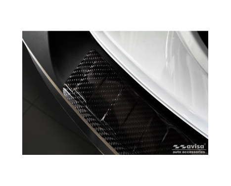 Genuine 3D Carbon Fiber Rear Bumper Protector suitable for Mazda MX-30 2020- 'Ribs', Image 5