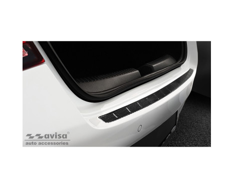 Genuine 3D Carbon Fiber Rear Bumper Protector suitable for Mercedes CLA II (C118) Sedan 2019- 'Ribs', Image 4