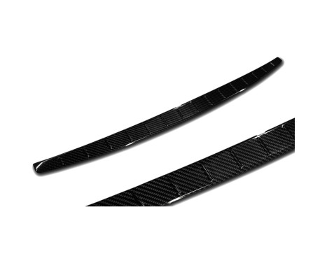 Genuine 3D Carbon Fiber Rear Bumper Protector suitable for Mercedes CLA II (C118) Sedan 2019- 'Ribs', Image 5
