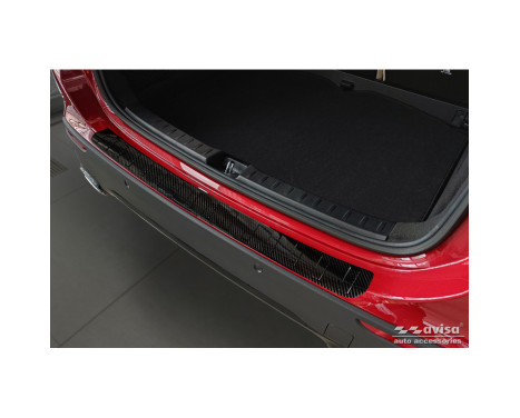 Genuine 3D Carbon Fiber Rear Bumper Protector suitable for Mercedes GLA H247 2020- 'Ribs'