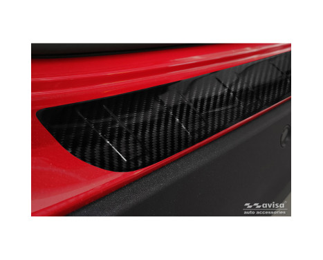 Genuine 3D Carbon Fiber Rear Bumper Protector suitable for Mercedes GLA H247 2020- 'Ribs', Image 3