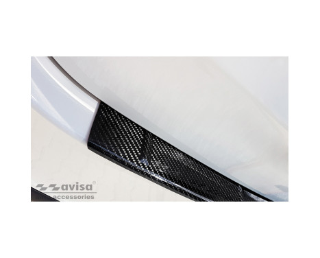 Genuine 3D Carbon Fiber Rear Bumper Protector suitable for Mercedes GLE II (W167) 2019- 'Ribs', Image 4