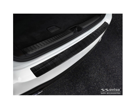 Genuine 3D Carbon Fiber Rear Bumper Protector suitable for Mercedes GLS X167 2019- 'Ribs'