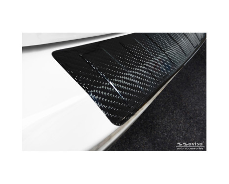 Genuine 3D Carbon Fiber Rear Bumper Protector suitable for Mercedes GLS X167 2019- 'Ribs', Image 5