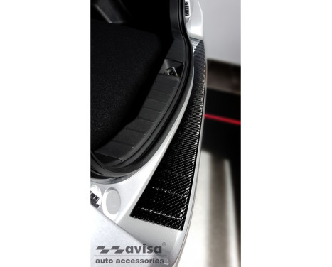 Genuine 3D Carbon Fiber Rear Bumper Protector suitable for Mitsubishi ASX Facelift 2019- 'Ribs'