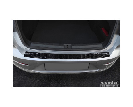 Genuine 3D Carbon Fiber Rear Bumper Protector suitable for Volkswagen Arteon Shooting Brake 2020- 'Ribs', Image 3
