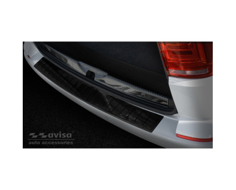 Genuine 3D Carbon Fiber Rear Bumper Protector suitable for Volkswagen Transporter T6 2015- (with tailgate) Ã