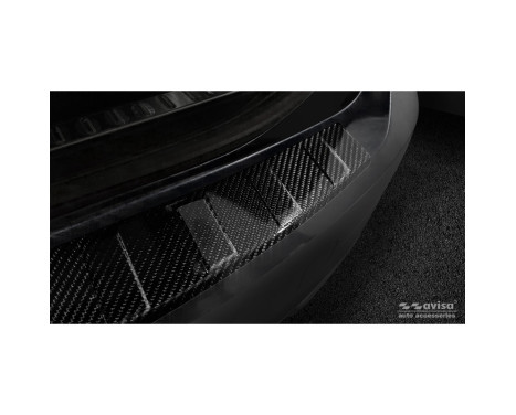 Genuine 3D Carbon Fiber Rear Bumper Protector suitable for Volvo V90 2016-, Image 3