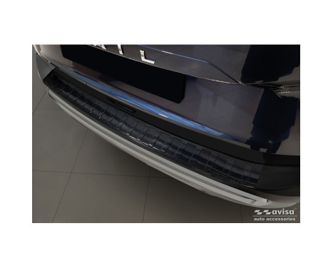 Genuine 3D Carbon Rear Bumper Protector fits Nissan X-Trail IV (T33) 2021- 'Ribs'