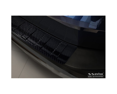 Genuine 3D Carbon Rear Bumper Protector fits Nissan X-Trail IV (T33) 2021- 'Ribs', Image 2