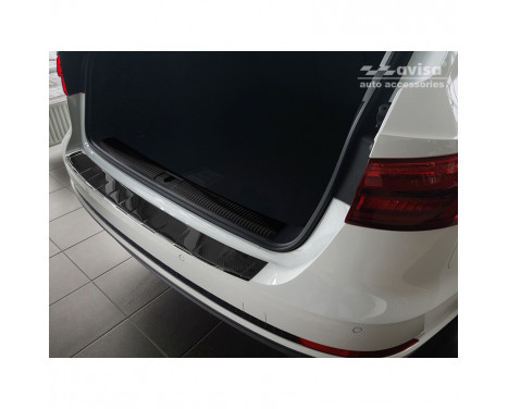 Genuine 3D Carbon Rear bumper protector suitable for Audi A4 (B9) Avant 2015-