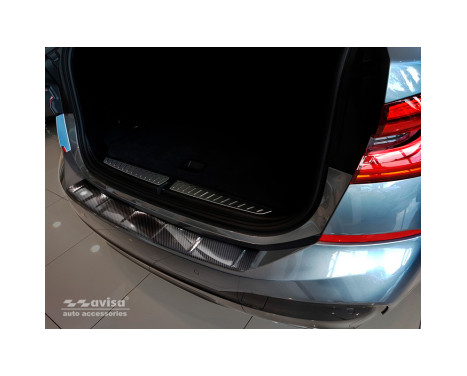 Genuine 3D Carbon Rear Bumper Protector suitable for BMW 6-Series Gran Turismo G32 2017- 'Ribs', Image 4