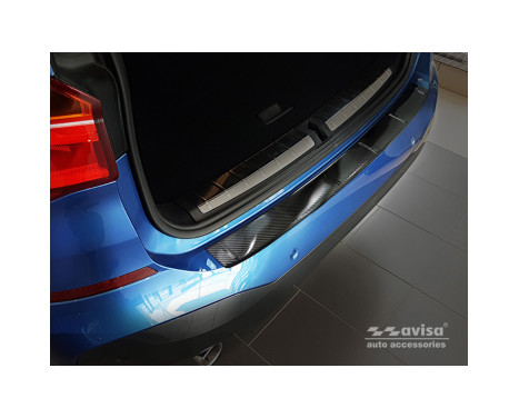 Genuine 3D Carbon Rear Bumper Protector suitable for BMW X1 F48 M-Package 2015-, Image 2