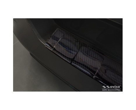 Genuine 3D Carbon Rear Bumper Protector suitable for Jeep Avenger + e-Hybrid & EV 2023- 'Ribs', Image 4