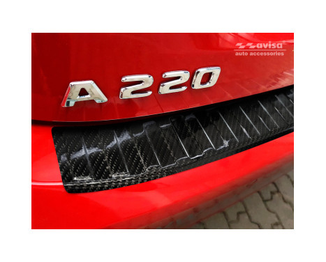 Genuine 3D Carbon Rear Bumper Protector suitable for Mercedes A-Class W177 2018-, Image 4