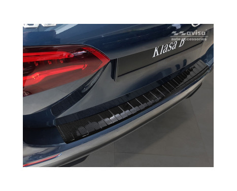 Genuine 3D Carbon Rear Bumper Protector suitable for Mercedes B-Class W247 2019-