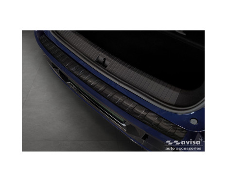 Genuine 3D Carbon Rear Bumper Protector suitable for Renault Megane E-Tech 2021- 'Ribs'