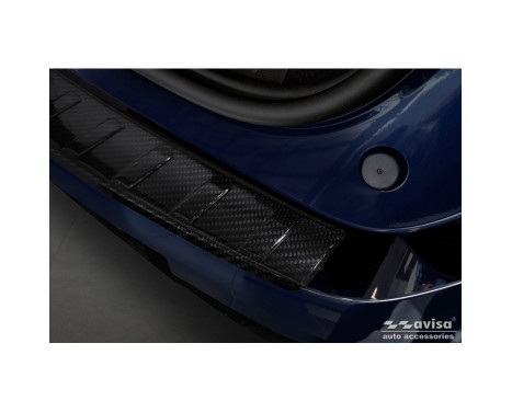 Genuine 3D Carbon Rear Bumper Protector suitable for Renault Megane E-Tech 2021- 'Ribs', Image 3