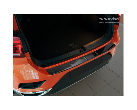 Genuine 3D Carbon Rear Bumper Protector suitable for Volkswagen T-Roc 2017-, Image 2