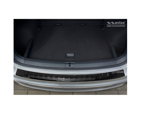 Genuine 3D Carbon Rear Bumper Protector suitable for Volkswagen Tiguan II 2016- incl. Allspace 2017-, Image 2