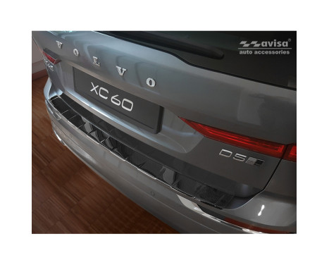 Genuine 3D Carbon Rear Bumper Protector suitable for Volvo XC60 II 2017-, Image 2