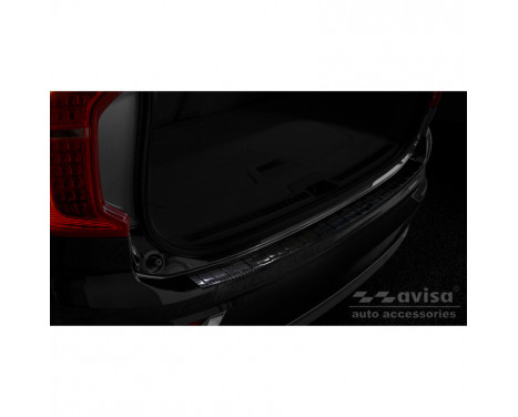 Genuine 3D Carbon Rear Bumper Protector suitable for Volvo XC90 2015- 'Ribs'