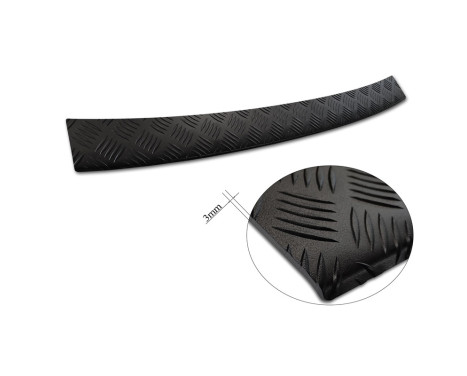 Matt black Aluminum Rear Bumper Protector suitable for Volkswagen Touran III 2015 - incl. R-Line 'Riff, Image 6