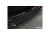 Matt black stainless steel rear bumper protector suitable for Jeep Avenger + EV 2023- 'Ribs'
