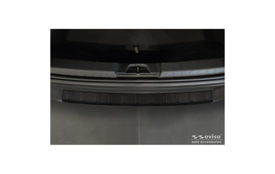 Matt black stainless steel rear bumper protector suitable for Jeep Avenger + EV 2023- 'Ribs', Image 2
