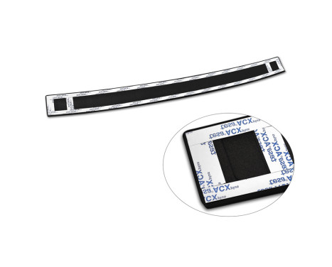 Matt black stainless steel rear bumper protector suitable for Jeep Avenger + EV 2023- 'Ribs', Image 7