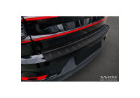 Matt black stainless steel rear bumper protector suitable for Polestar 2 2019-2023 & Facelift 2023 - 'Ribs'