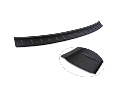 Matt black stainless steel rear bumper protector suitable for Polestar 2 2019-2023 & Facelift 2023 - 'Ribs', Image 5