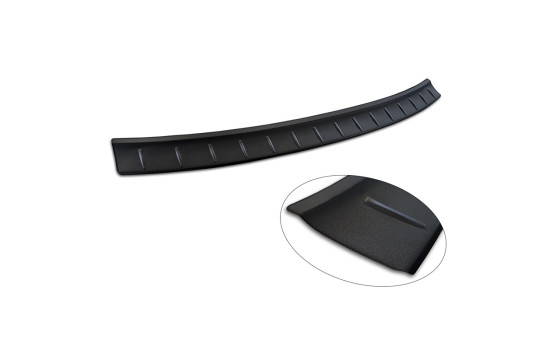 Matt black stainless steel rear bumper protector suitable for Polestar 2 2019-2023 & Facelift 2023 - 'Ribs', Image 5