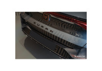 Matt black stainless steel rear bumper protector suitable for Seat Leon Sportstourer incl. FR / Cupra