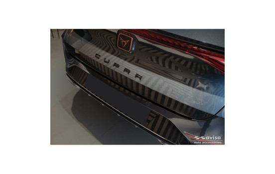 Matt black stainless steel rear bumper protector suitable for Seat Leon Sportstourer incl. FR / Cupra