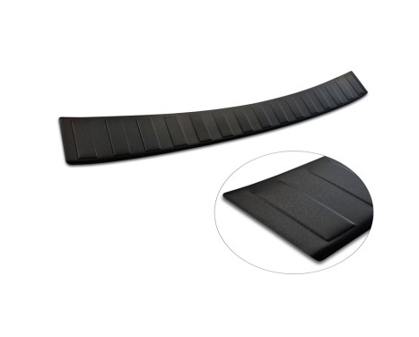 Matt black stainless steel rear bumper protector suitable for Seat Leon Sportstourer incl. FR / Cupra, Image 6