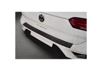 Matt black stainless steel rear bumper protector suitable for Volkswagen T-Roc 2017-2022 & Facelift 2022- incl. C