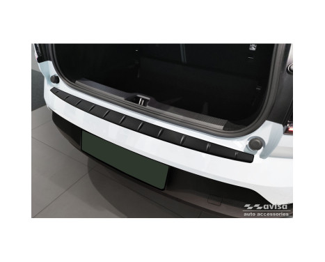 Matt black stainless steel Rear bumper protector suitable for Volvo EX30 2023 - 'Ribs'