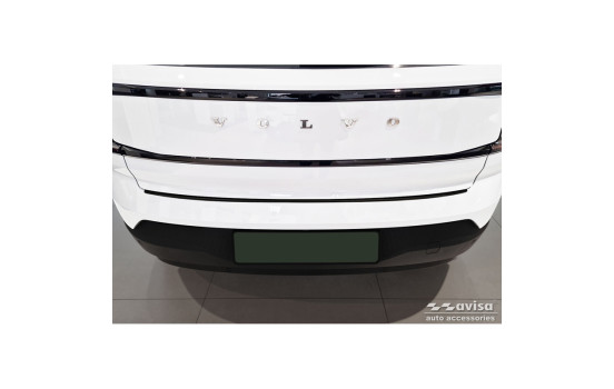 Matt black stainless steel Rear bumper protector suitable for Volvo EX30 2023 - 'Ribs', Image 5
