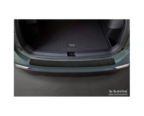 Matt black stainless steel Rear bumper protector suitable for Volvo EX30 2023 - 'Ribs', Image 4