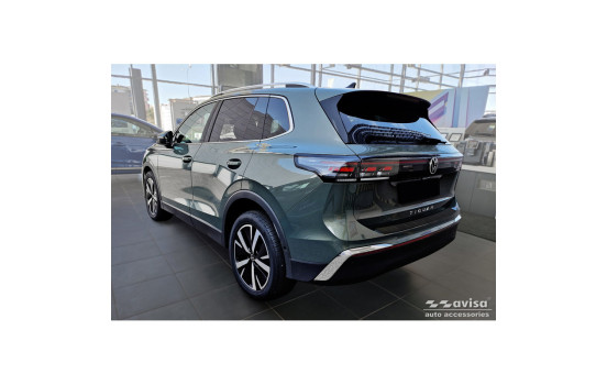 Matt black stainless steel Rear bumper protector suitable for Volvo EX30 2023 - 'Ribs', Image 5